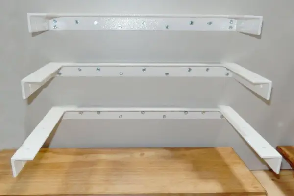 White Hidden Floating Shelf Brackets