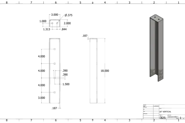 Island Bracket Drawing